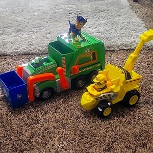 Paw patrol dino rescue/ Rocky's Rescue it truck combo